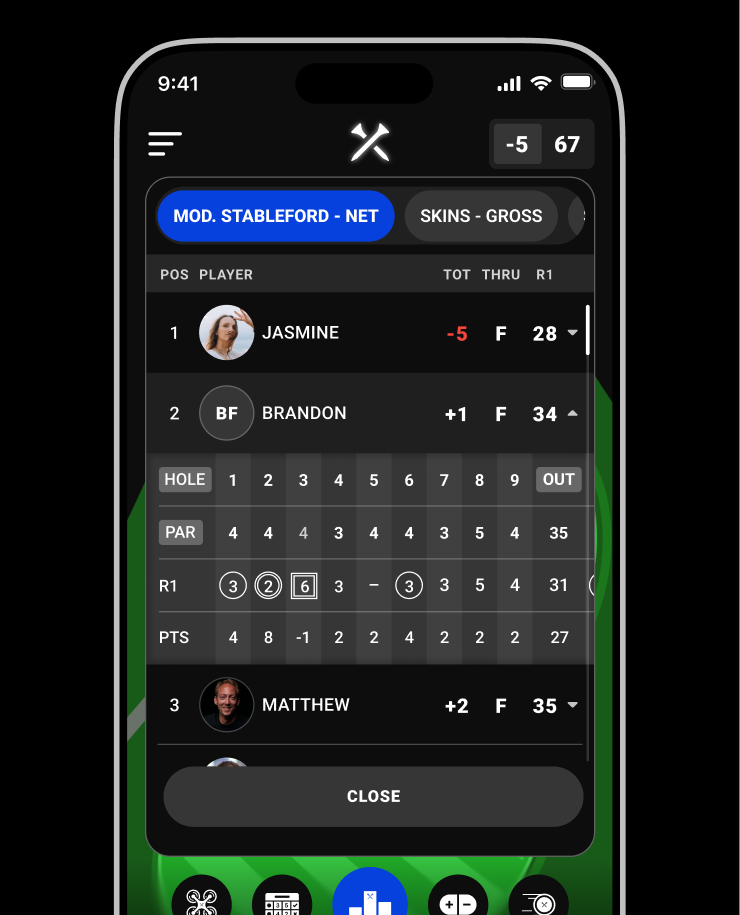 LIVE<br>LEADERBOARDS