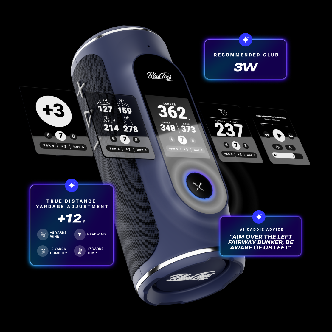 Player+ GPS Golf Speaker | Blue Tees Golf