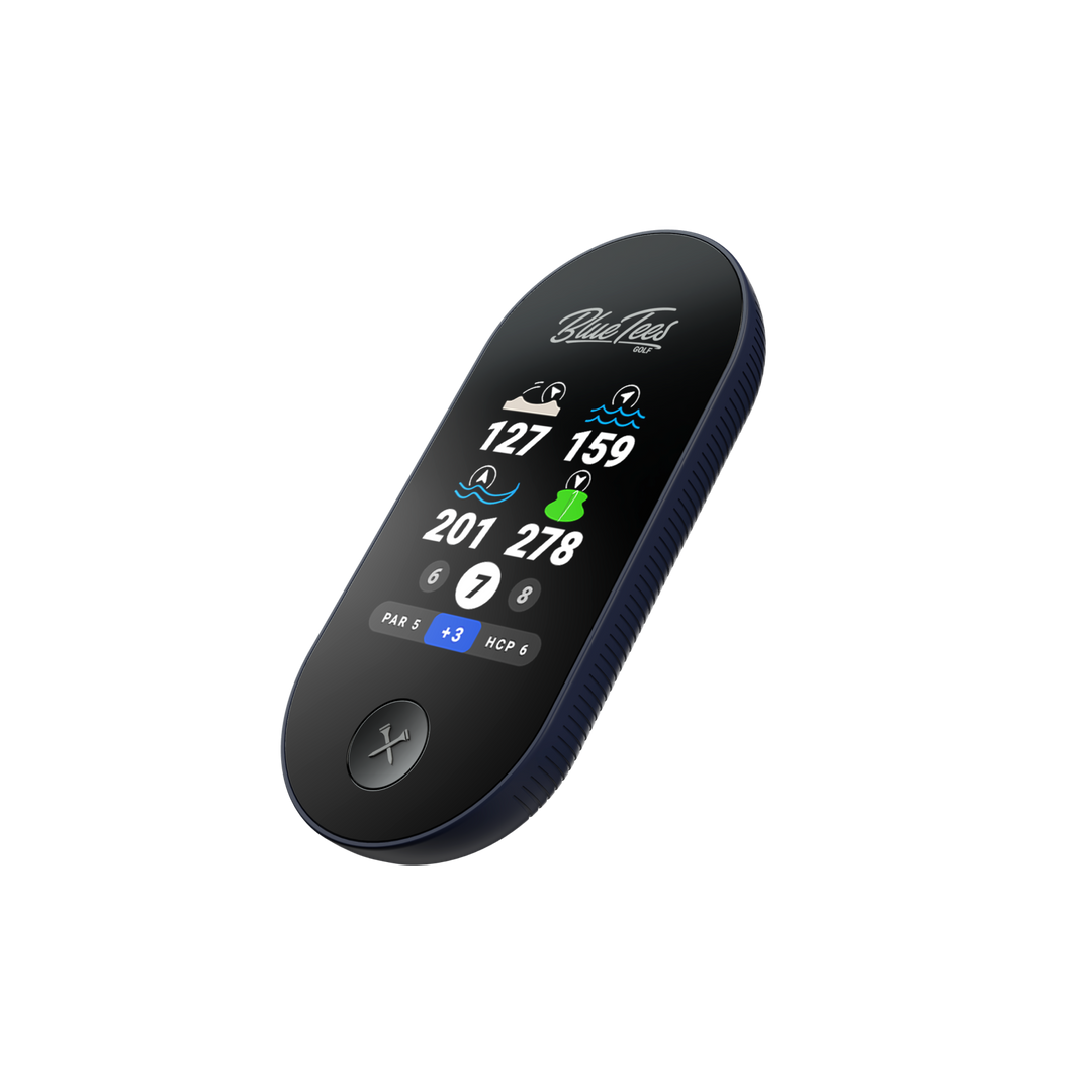 RINGER GOLF GPS w/ Color Screen | 40K Pre-loaded Courses – Blue