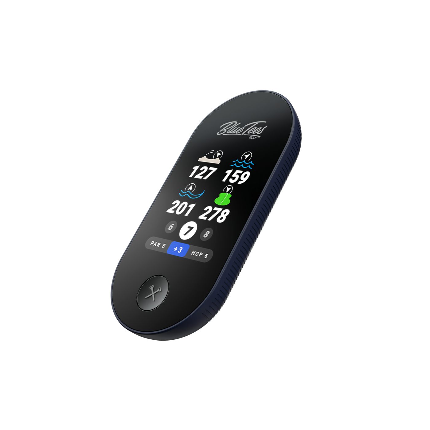 RINGER GOLF GPS w/ Color Screen | 40K Pre-loaded Courses – Blue Tees Golf