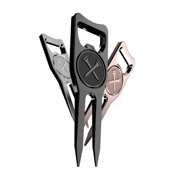 6-in-1 Premium Golf Divot Tool & Ball Marker | Blue Tees Golf