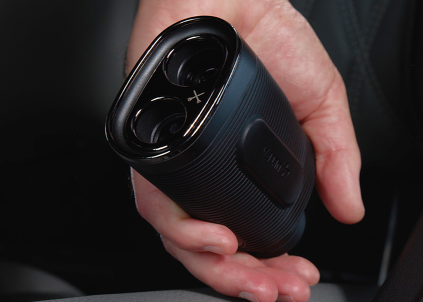 Human Hand Holding S4 ULTRA. Build By Blue Tees
              Golf.