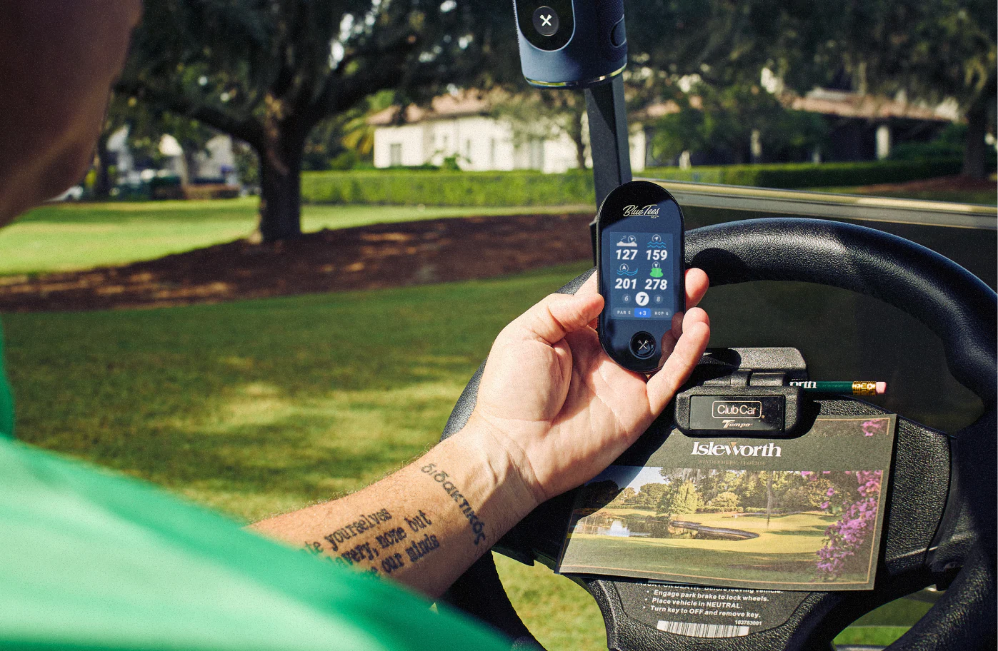  Human Hand Holding Ringer 2.0 . Build By Blue Tees Golf. 