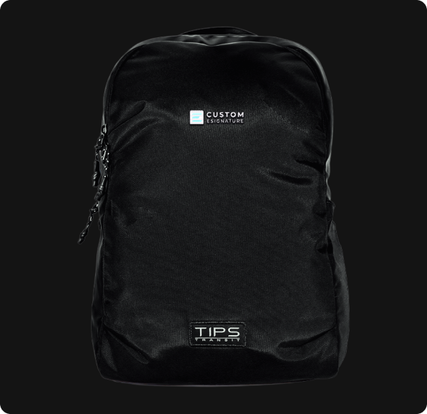 TIPS Medium Backpack custom design sample