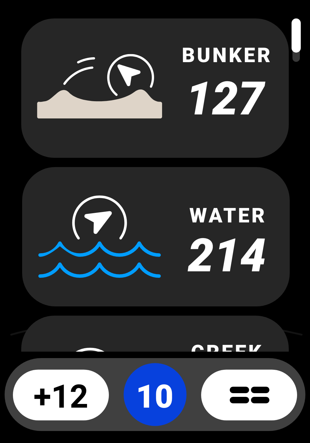 PlayMaker+ Dynamic Hazard Distances Screen